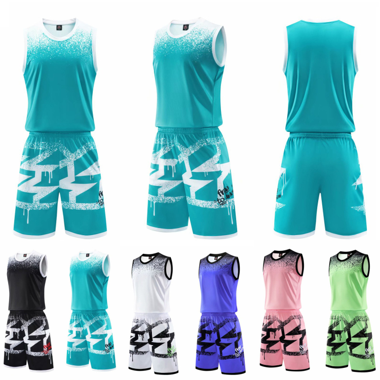 Benutzerdefinierte billige gute Qualität Großhandel Jugend Basketball Uniform Mesh Material Blank Basketball Jersey